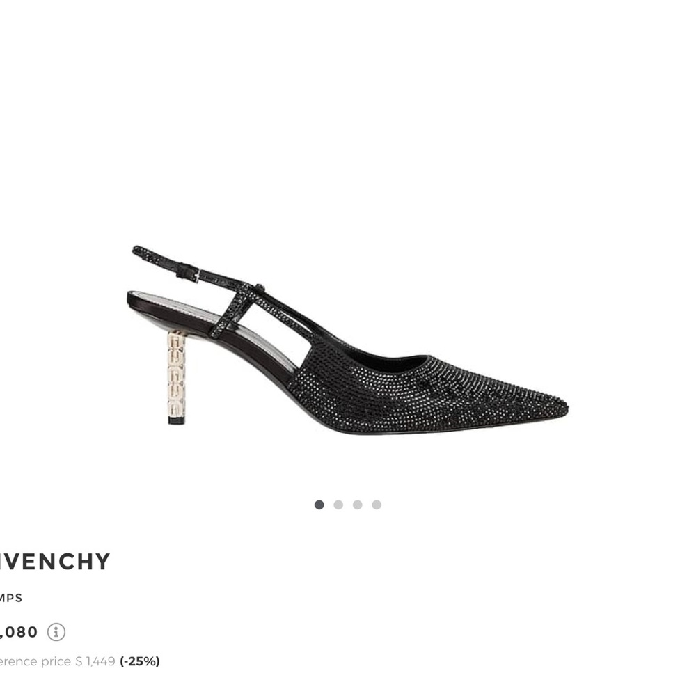 Givenchy G Cube 75mm
Slingback Pumps | Black